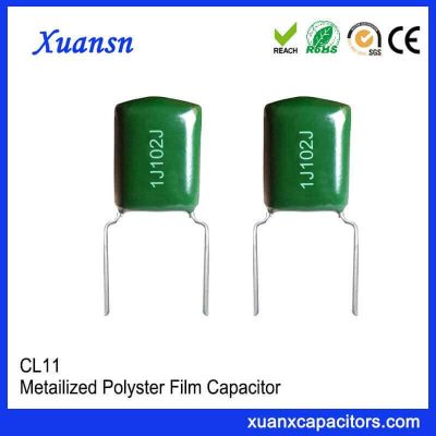 CL11 film capacitor 102j 63v