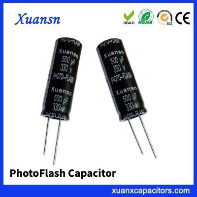 photoflash capacitor 500uf 330v