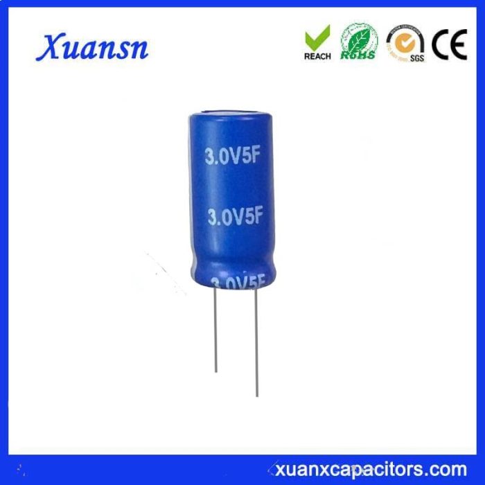 3V 5F Super capacitor