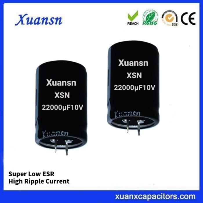 22000uf 10v Snap in Capacitor