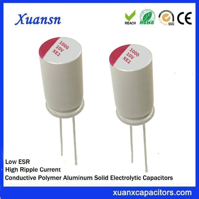 Polymer capacitor 1000uf 10v