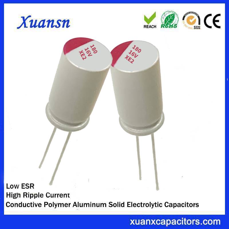 Polymer capacitor 180uf 16v