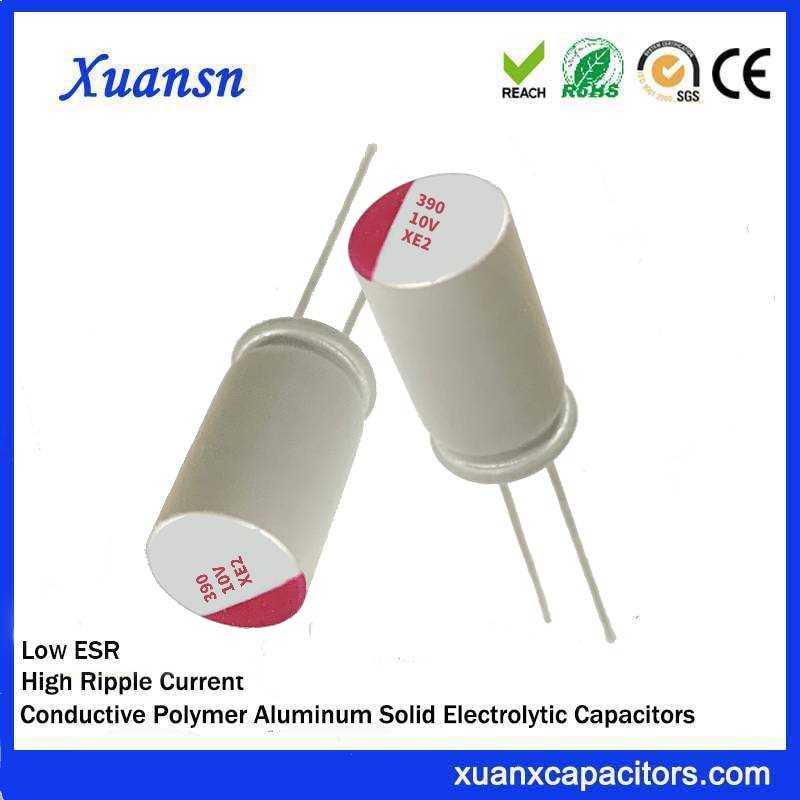 Polymer capacitor 390uf 10v