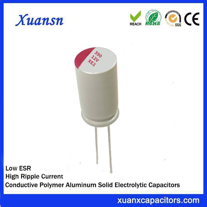 Polymer capacitor 390uf 12v