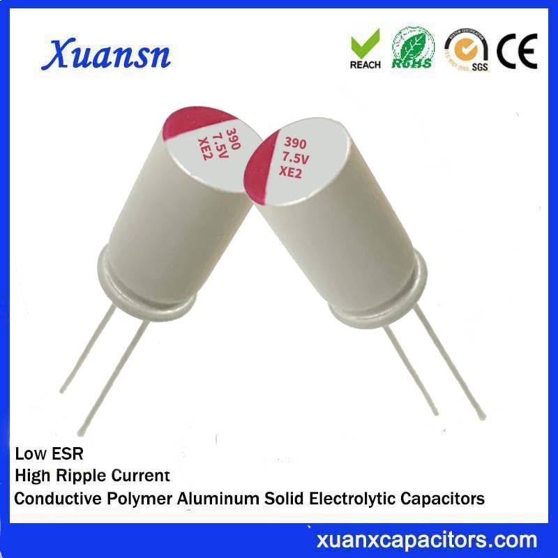 Polymer capacitor 390uf 7.5v