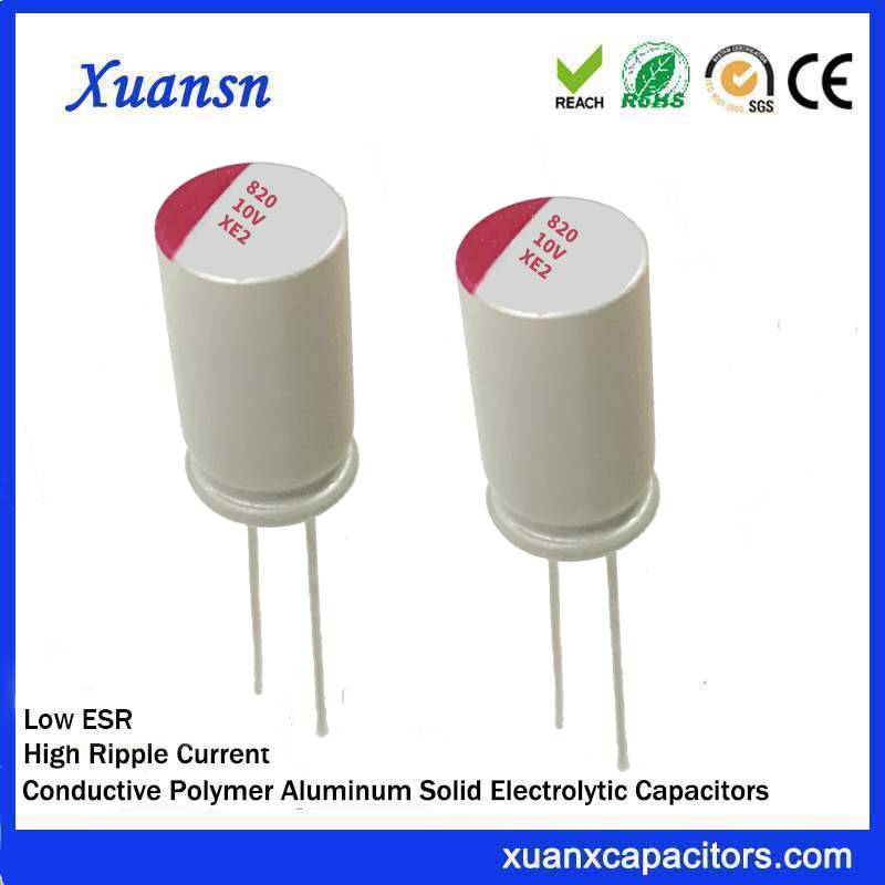 Polymer capacitor 820uf 10v
