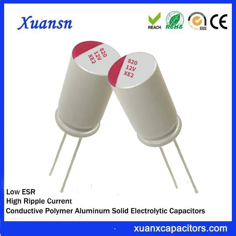 Polymer capacitor 820uf 12v