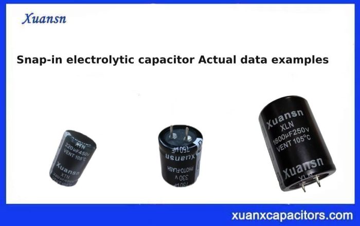 Snap-in electrolytic capacitor