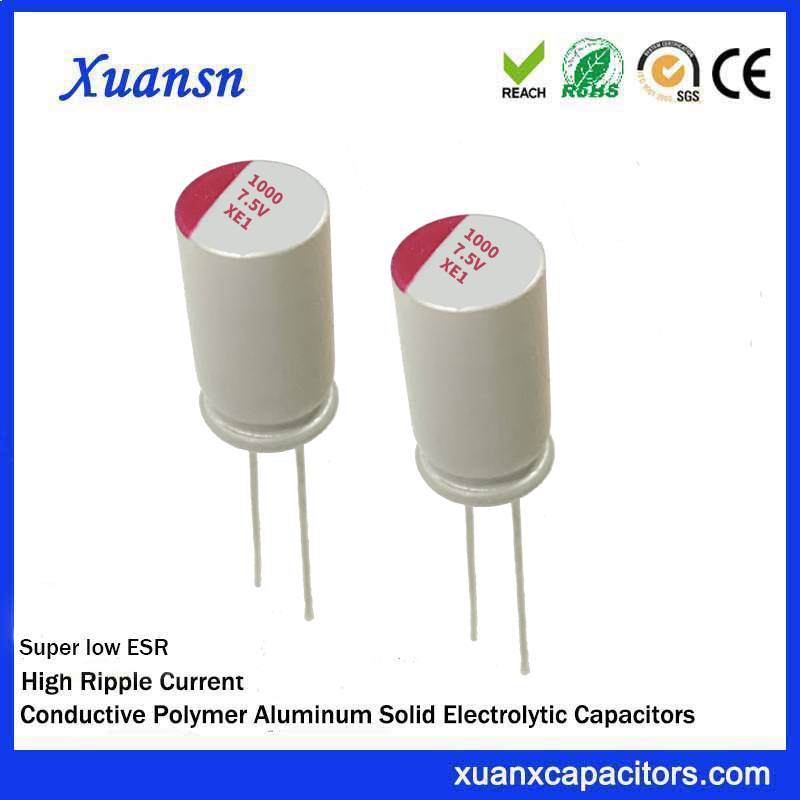 Solid capacitor 1000uf 7.5v