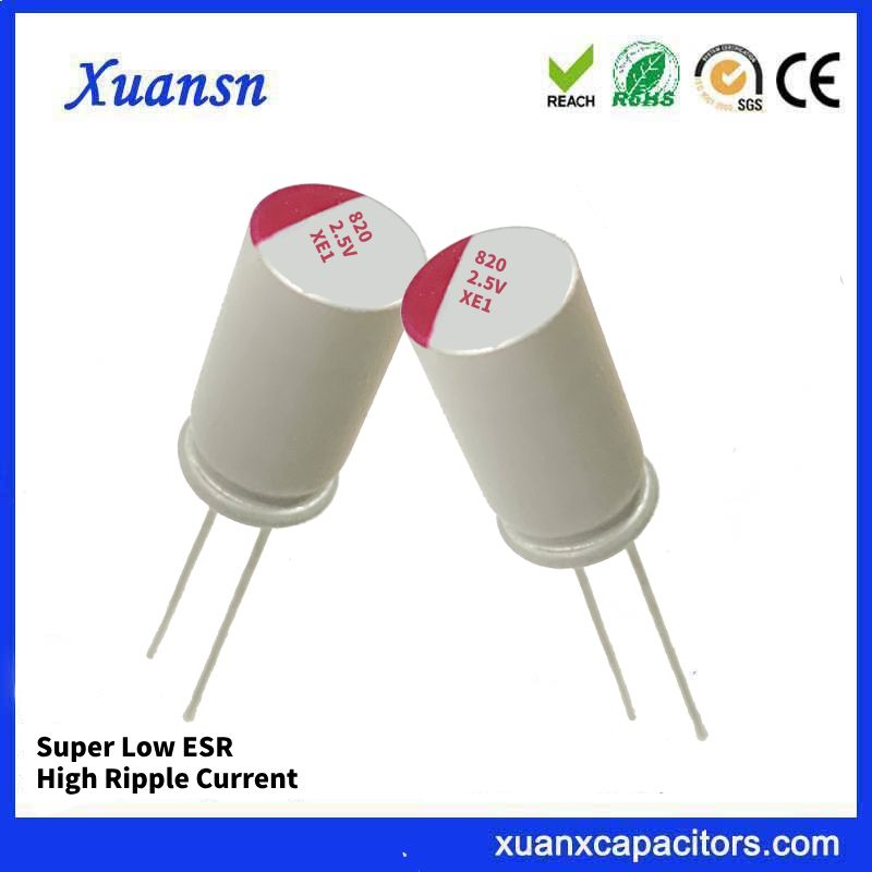 Solid capacitor 820uf 2.5v
