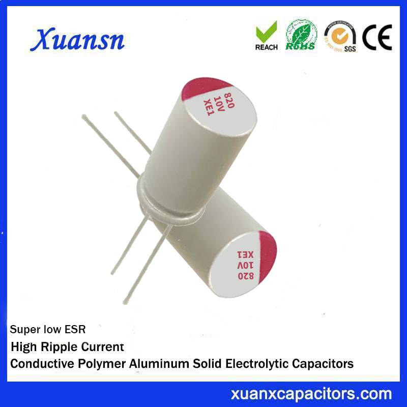 solid capacitor 820uf 10v