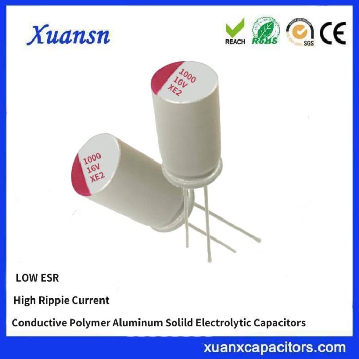 Polymer capacitor 1000uf 16v